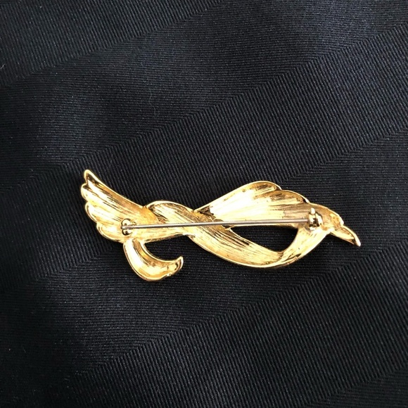 Vtg Gold Tone Abstract Brooch - Picture 5 of 10